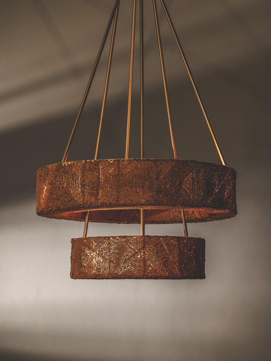 Frontier Chandelier in Pecan