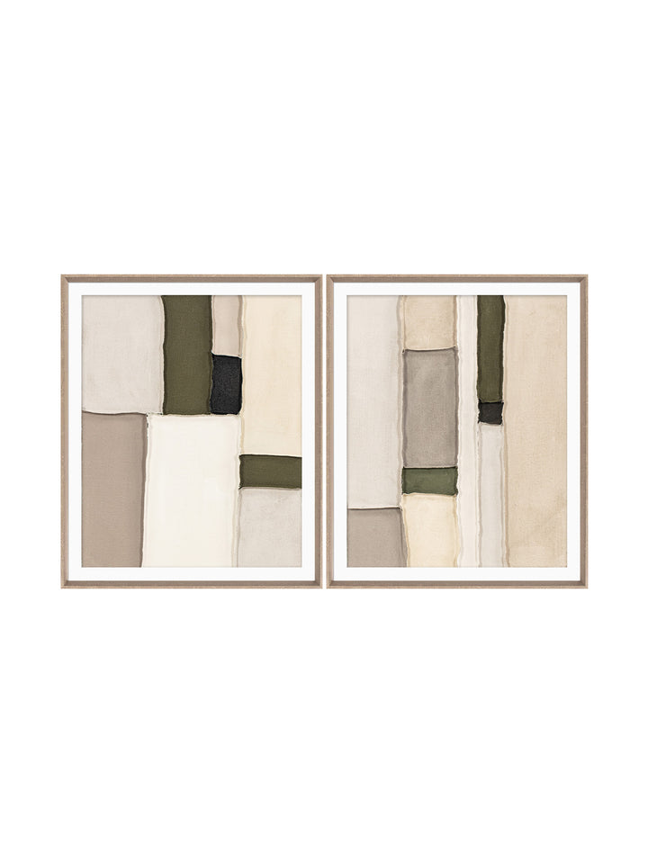 Gentle Divide Wall Art Set of 2 in Verdant