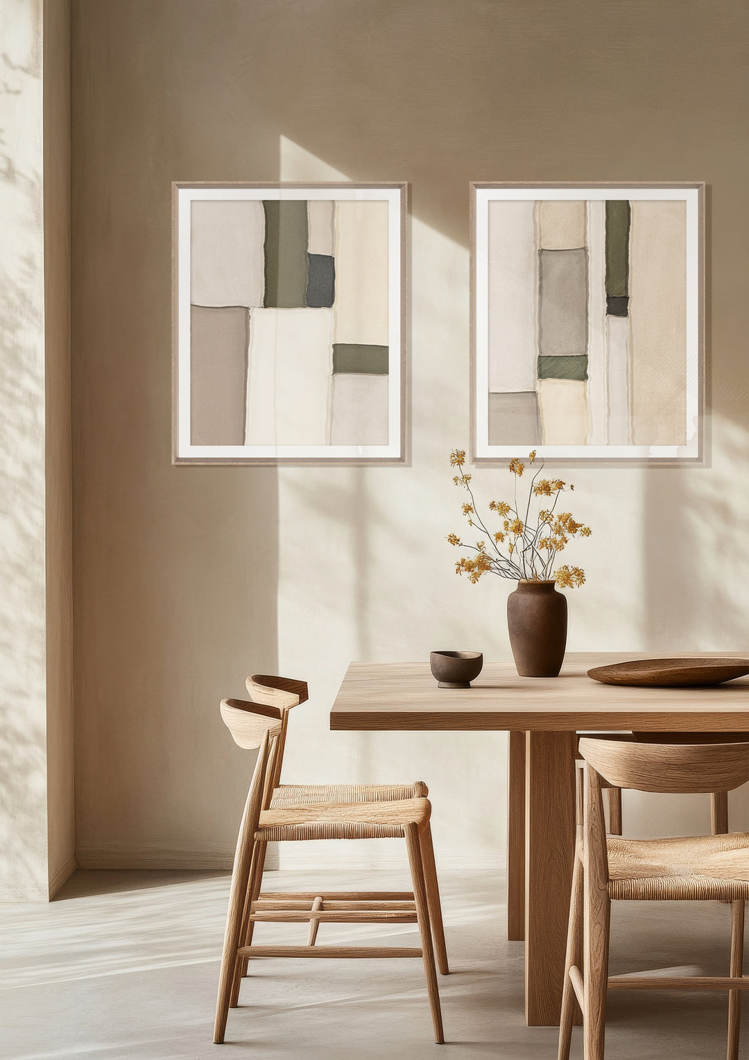 Gentle Divide Wall Art Set of 2 in Verdant