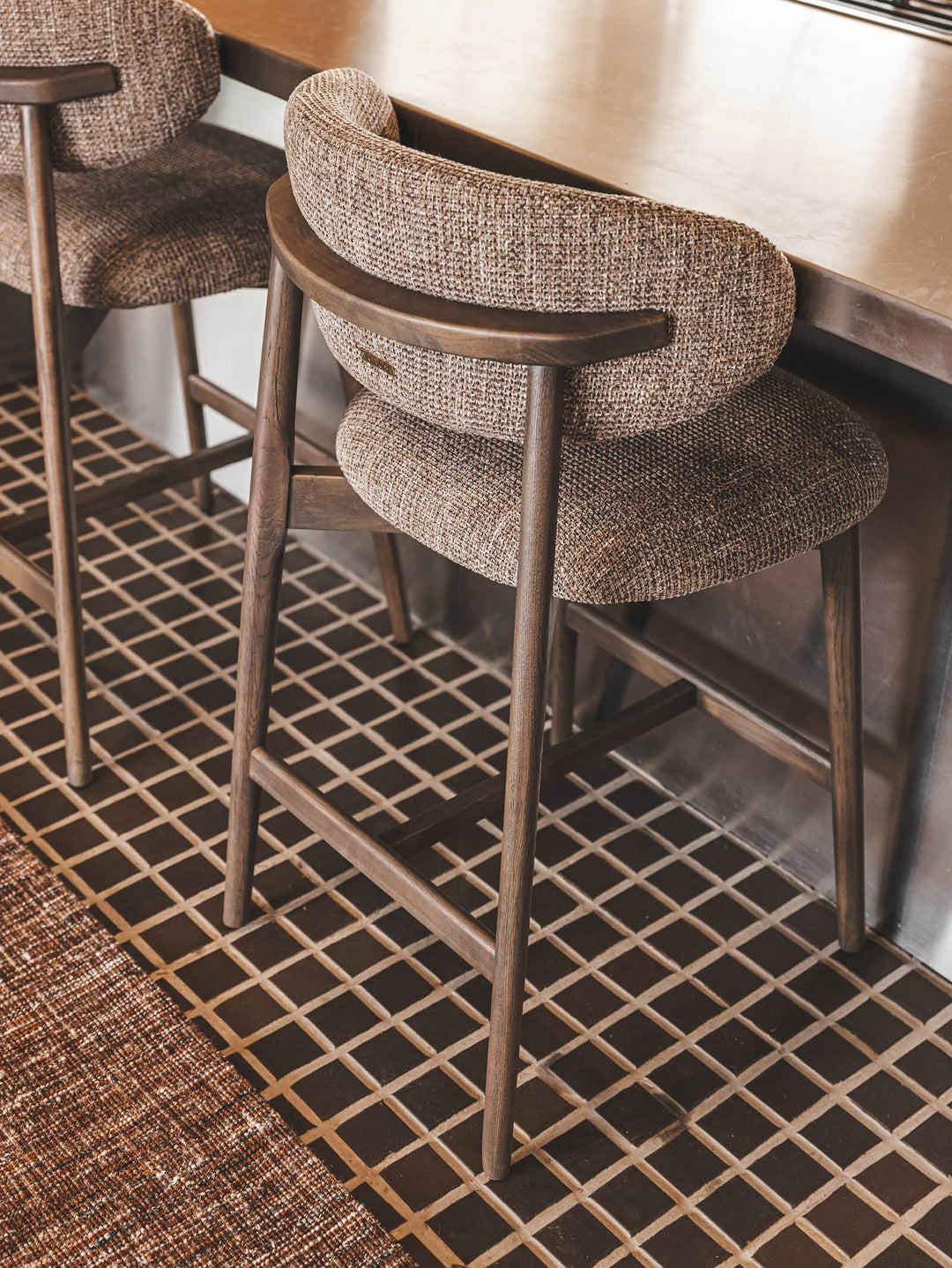 Giovanni Oak Counter Chair