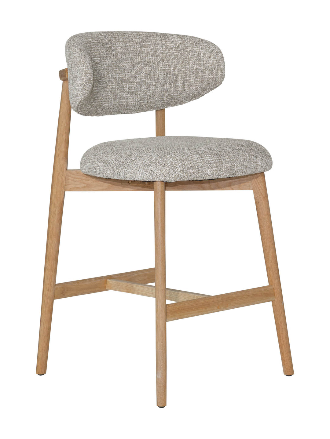 Chair with gray cushioned seat and backrest 