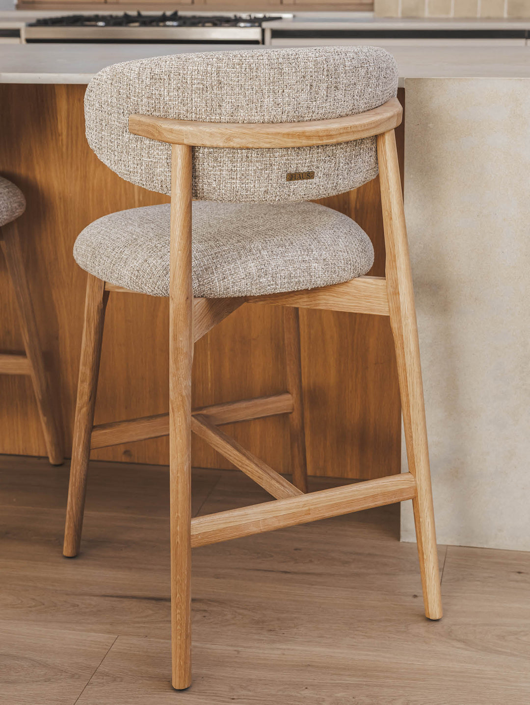 Giovanni Oak Counter Chair