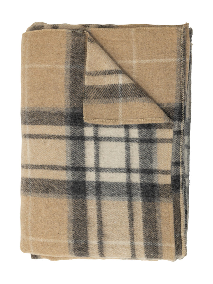 Glasgow Throw in Tawny Beige