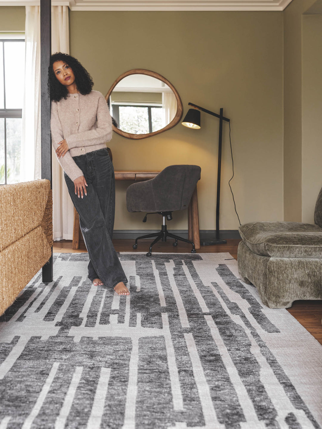 Glimpse Rug in Slate
