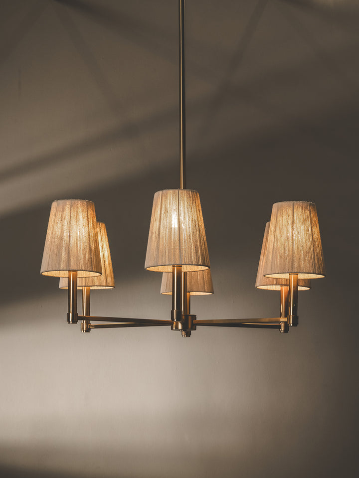 Glowrift Chandelier in Champagne