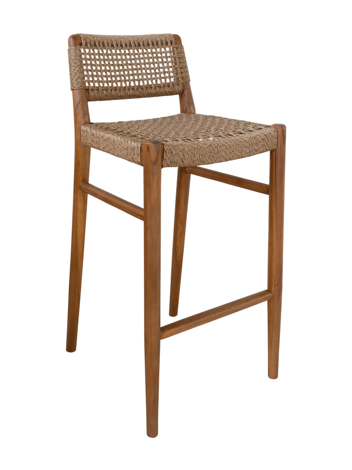 Goa Teak Bar Chair in Bark