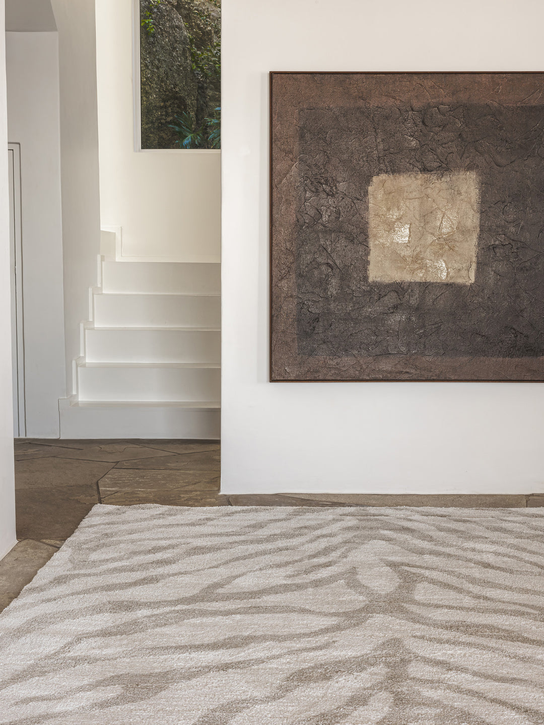 Stripetease Rug in Barely There