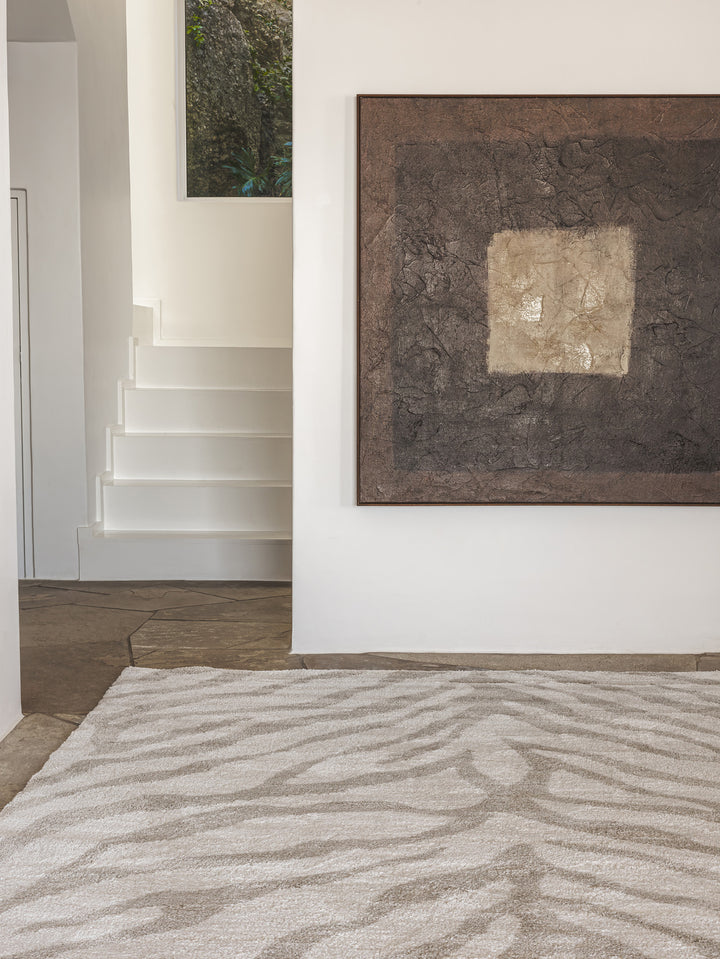 Stripetease Rug in Barely There