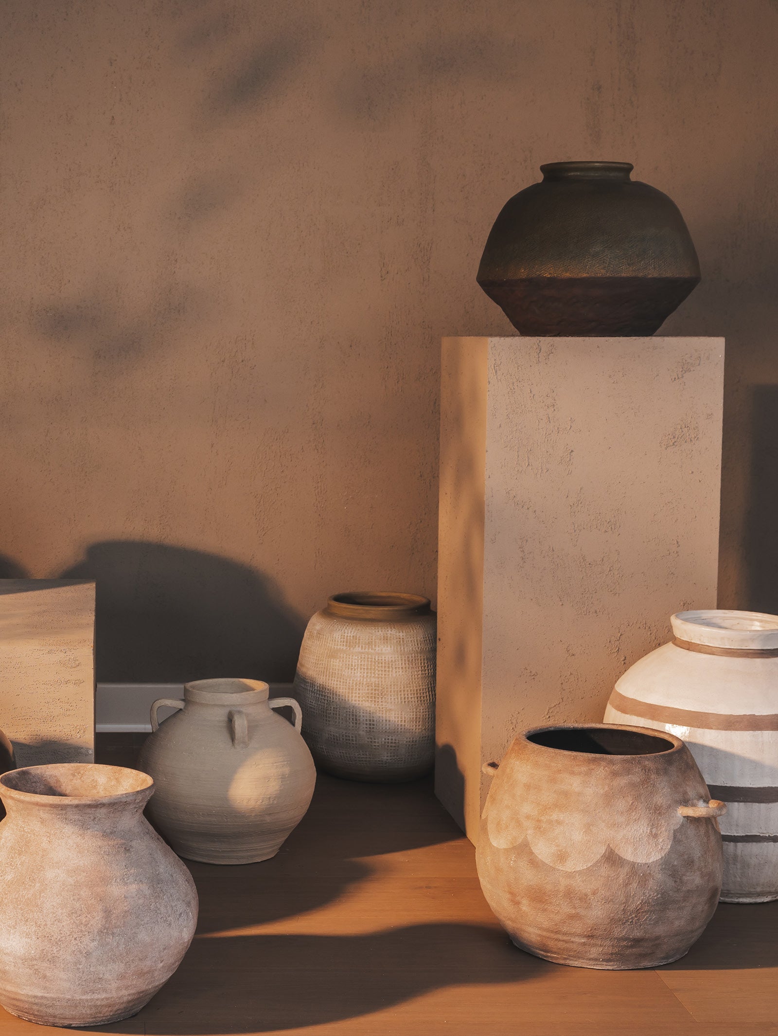 Grace Vase in Ivory Plaster - Hertex Haus Online - Hertex Haus
