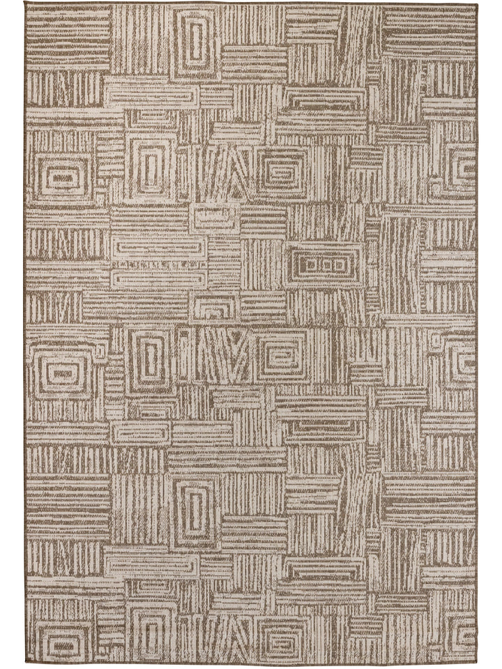 Gridlock Rug in Suntan