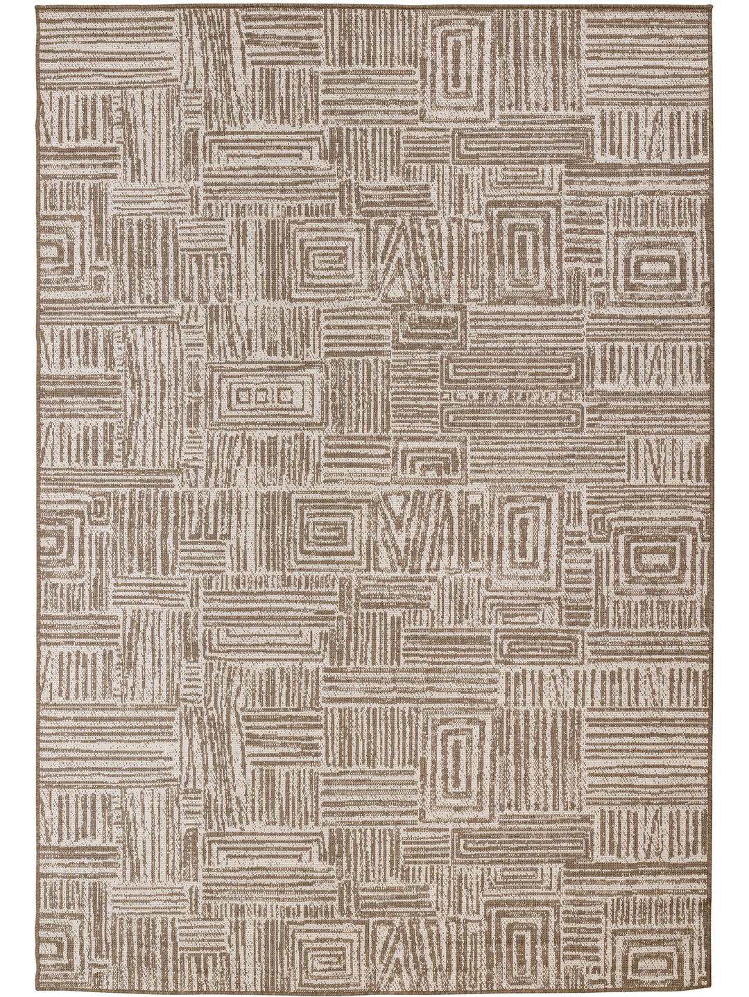 Gridlock Rug in Suntan