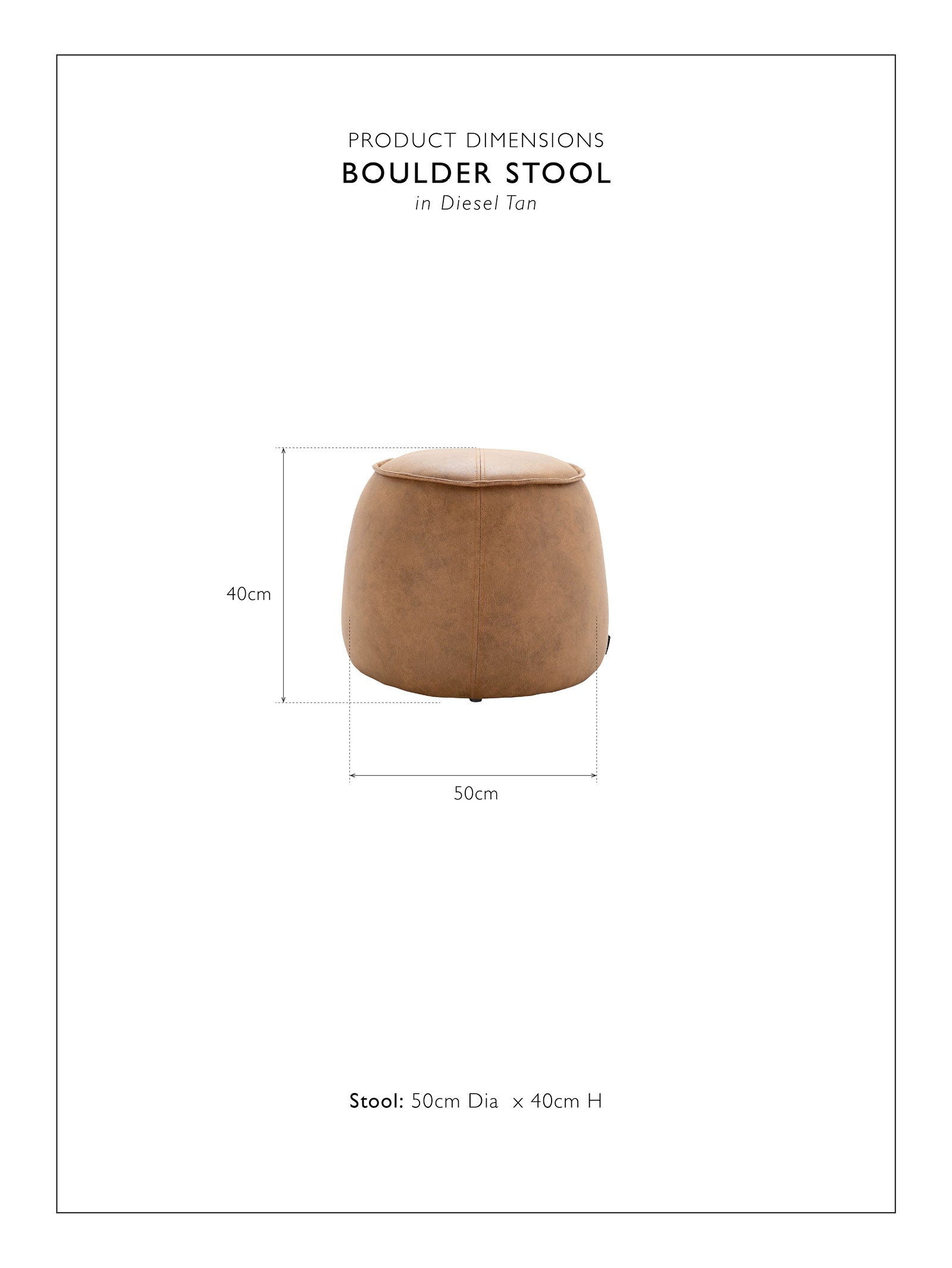Boulder Stool - Hertex Haus Online - Hertex Haus
