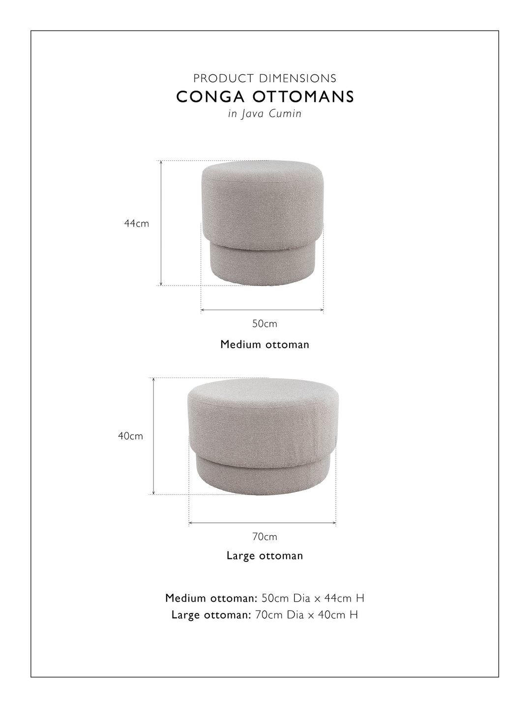 Conga Ottoman
