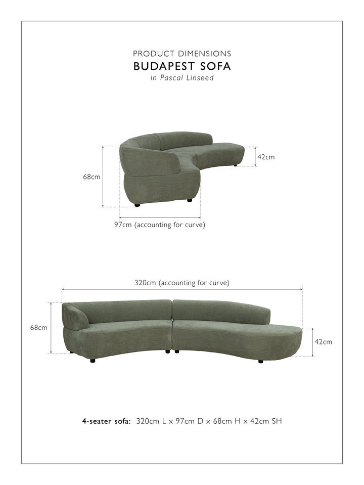 Budapest Sofa 4-Seater