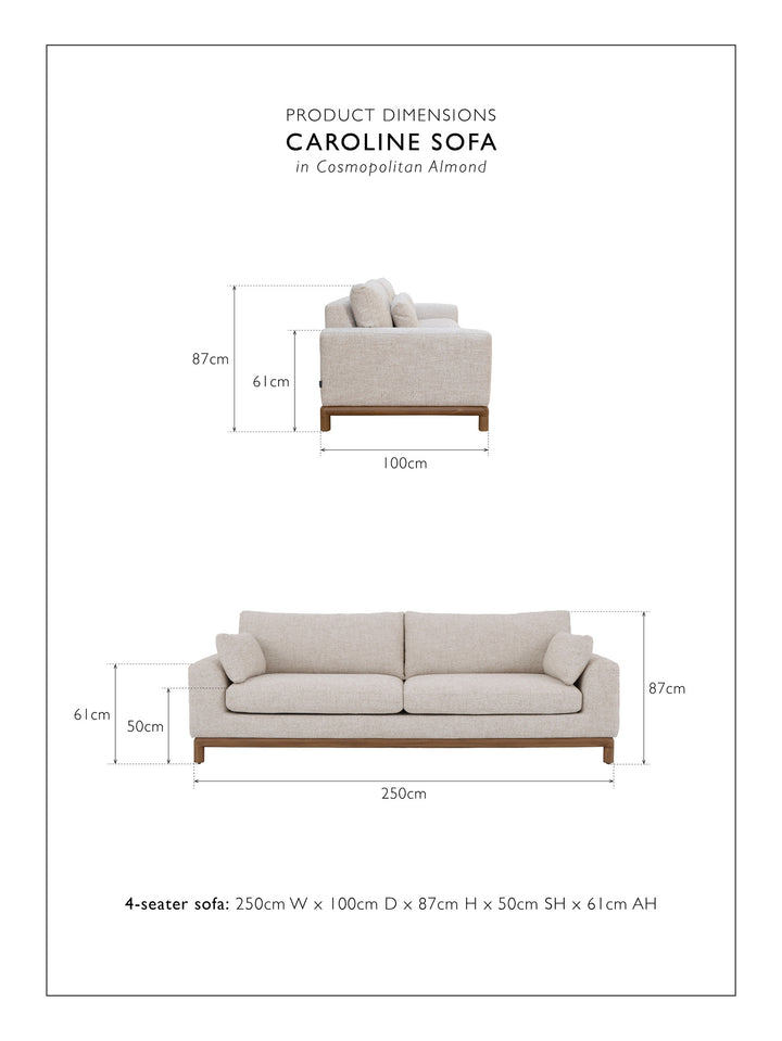 Caroline Sofa 4-Seater