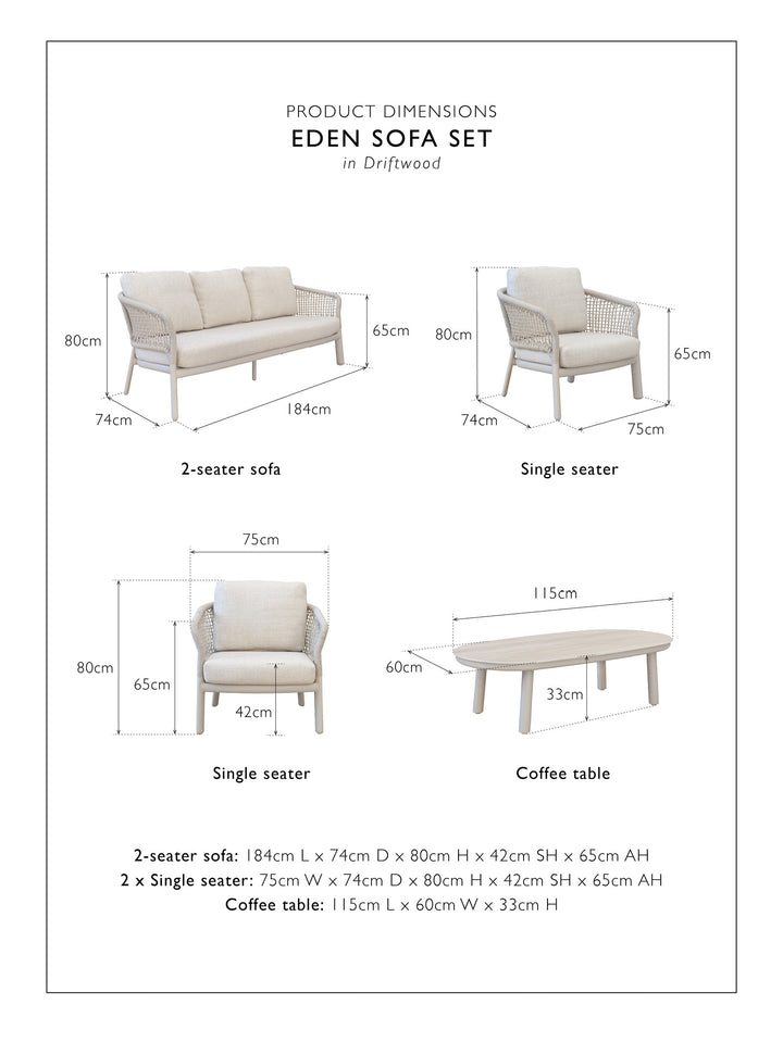 Eden Sofa Set