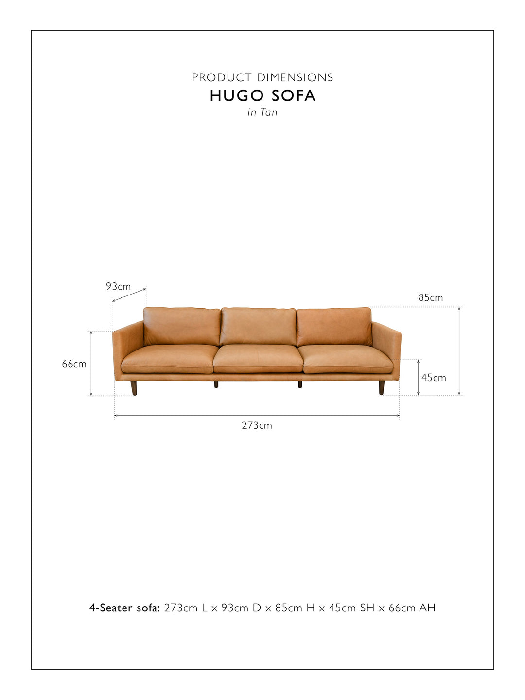 Hugo Sofa 4-Seater