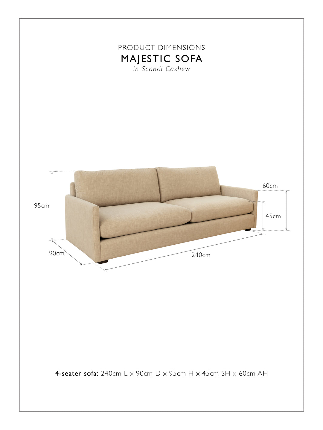 Majestic Sofa 4-Seater