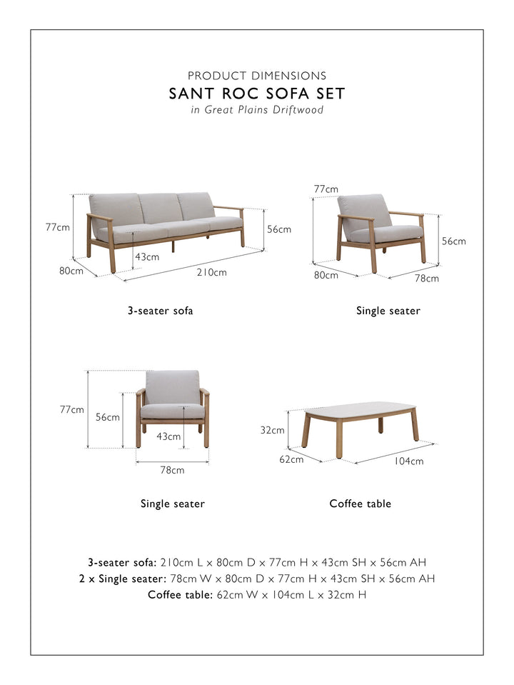 Sant Roc Sofa Set