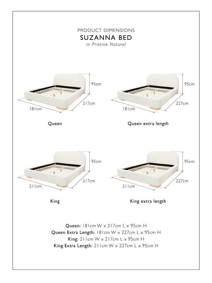 Suzanna Bed in Pristine Cafe au Lait
