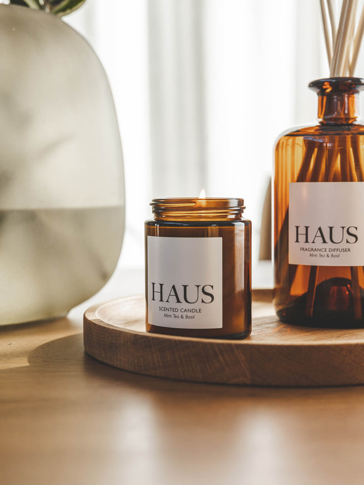 Haus Scented Candle in Mint Tea & Basil