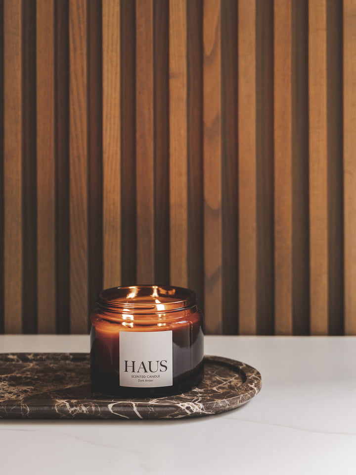 Haus Scented Candle in Dark Amber