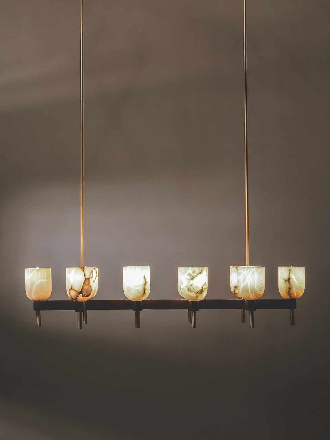 Horizon Embers Pendant in Alabaster