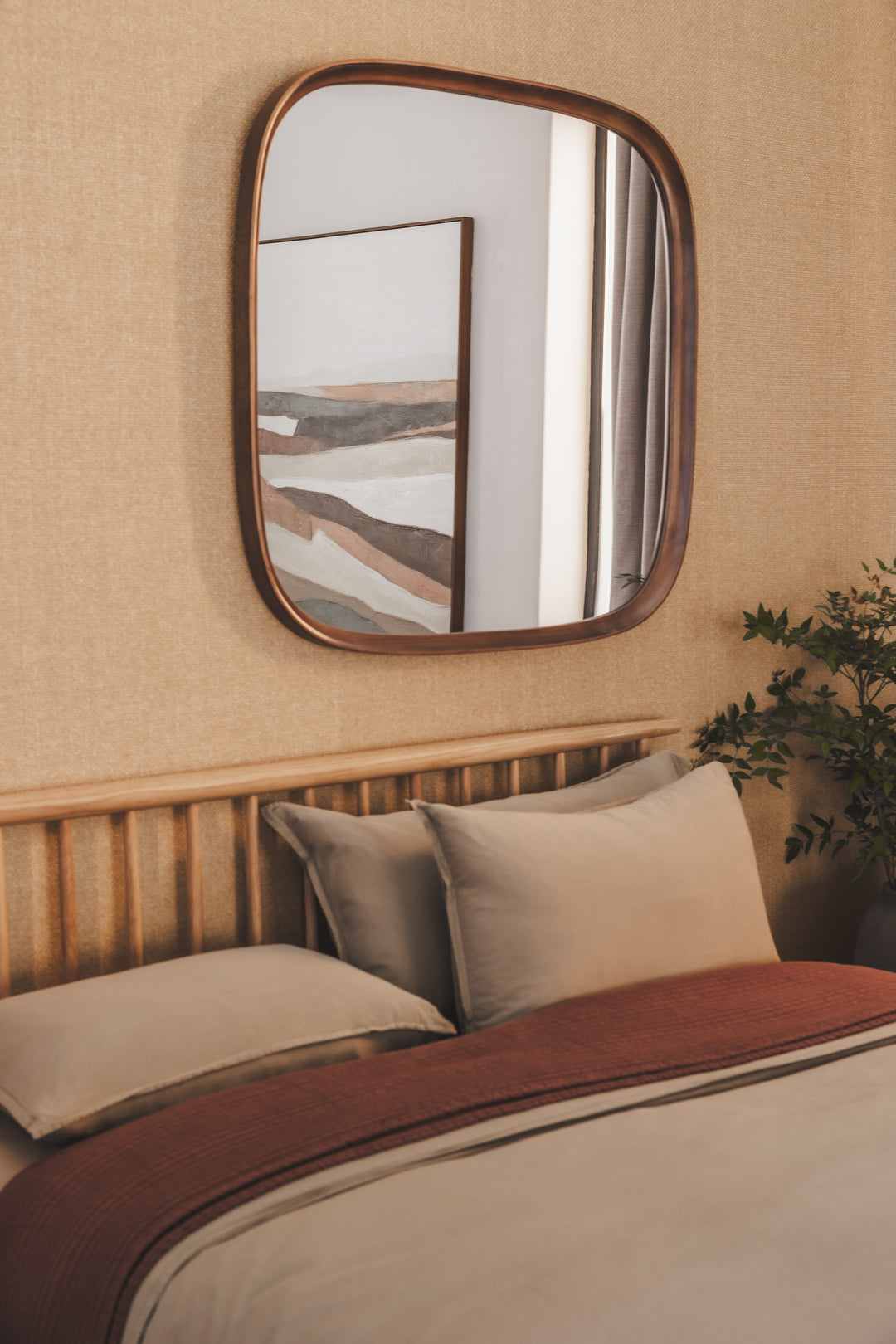 Hugo Oak Mirror
