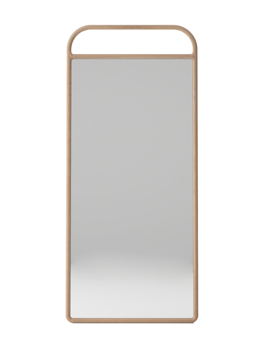 Imperial Oak Floor Mirror in Natura