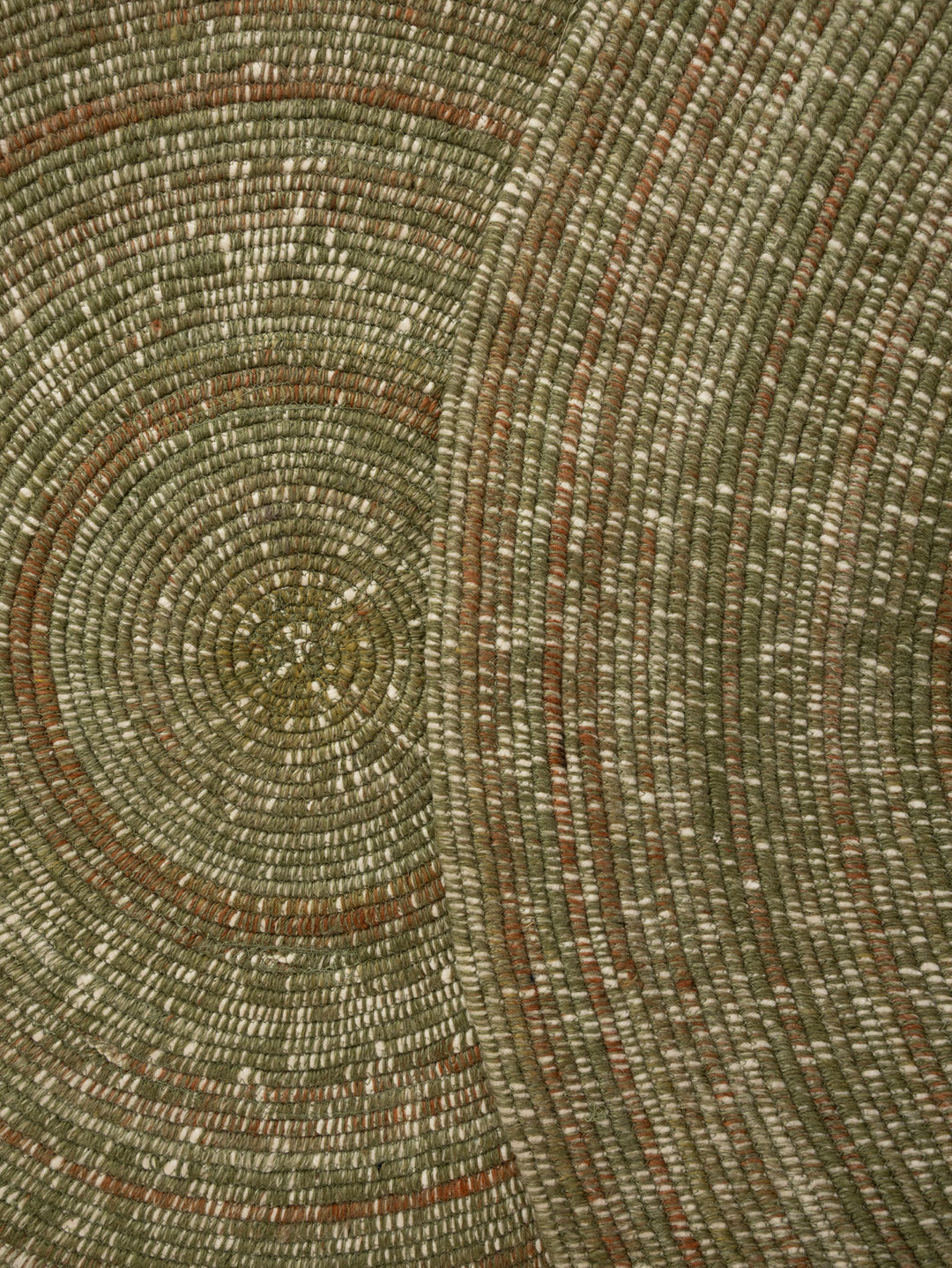 Inca Round Rug in Fields