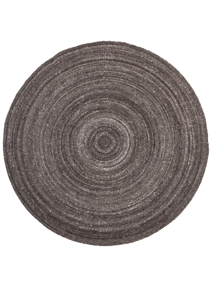 Inca Round Rug in Gravel