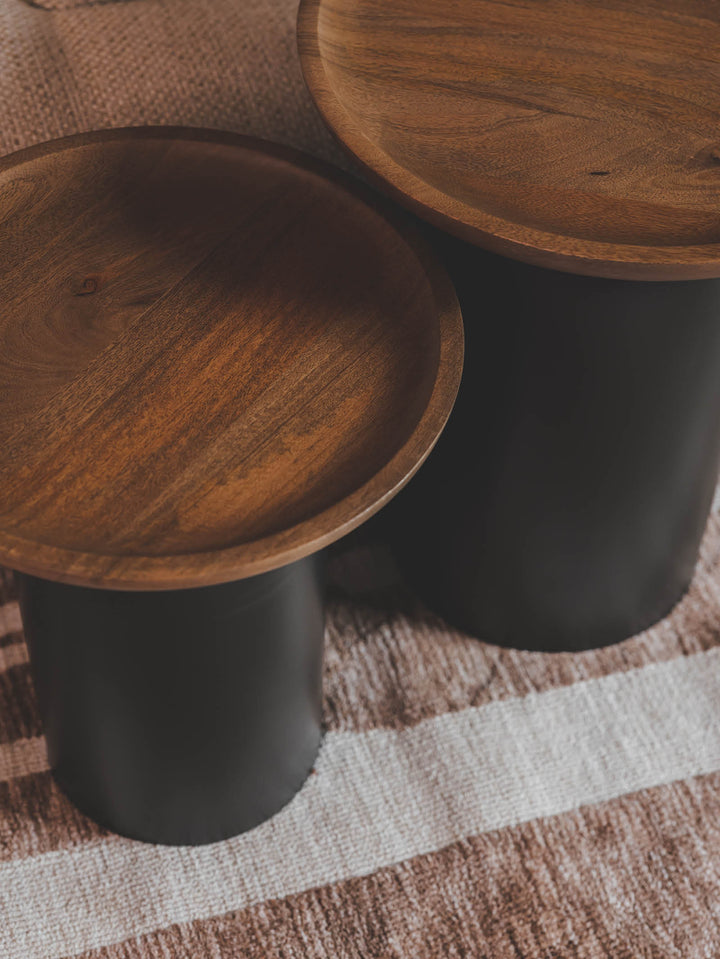 Infinity Side Table in Nutmeg