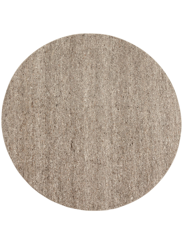 Juneau Round Rug in Bark