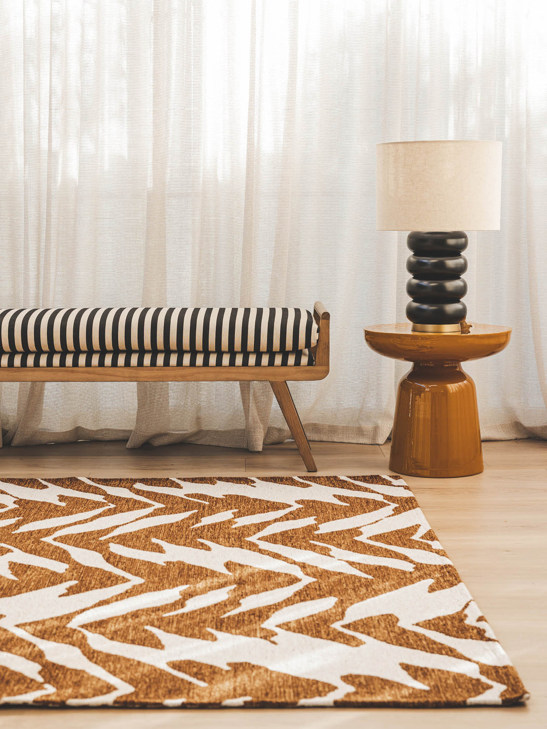 Juxtapose Rug in Chestnut