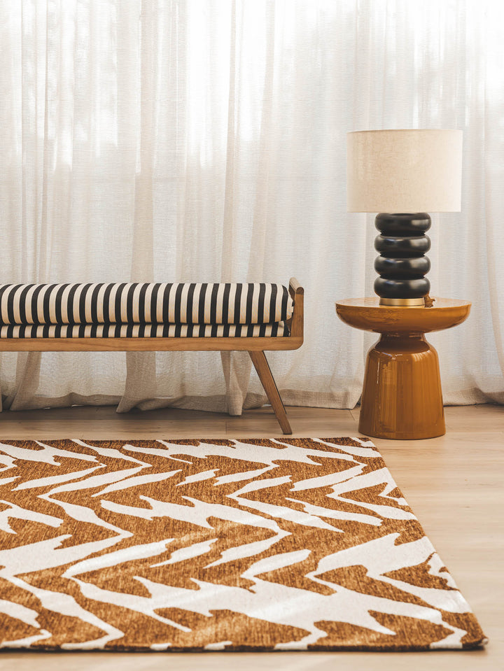 Juxtapose Rug in Chestnut