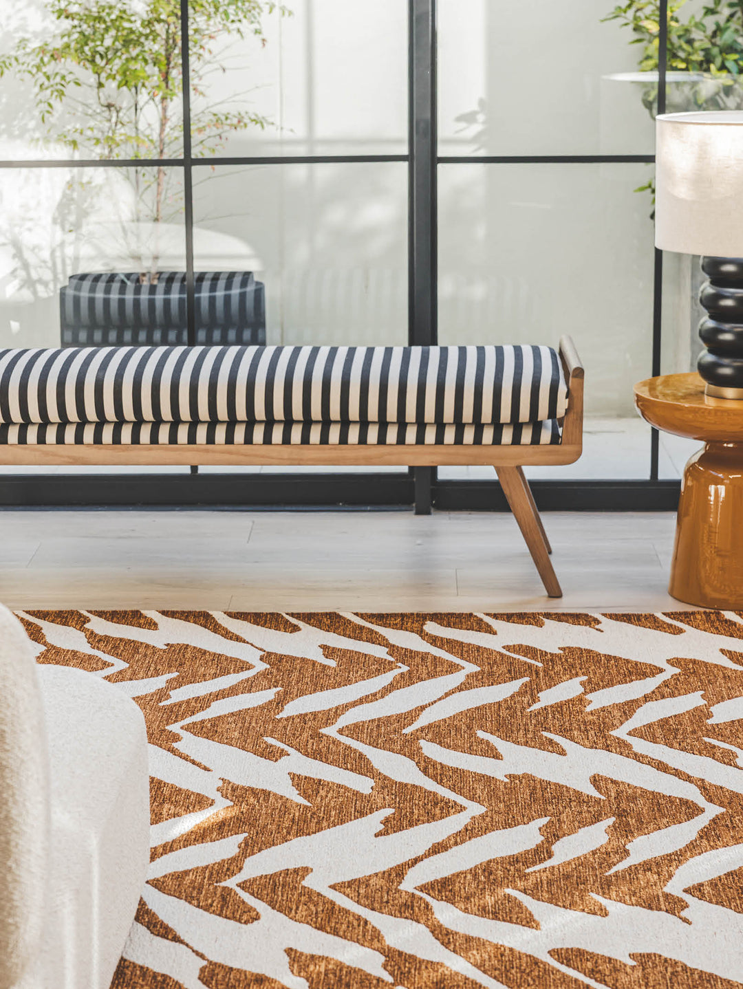 Juxtapose Rug in Chestnut