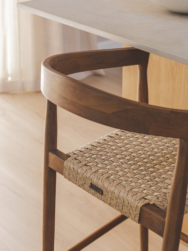 Kashmir Teak Counter Chair