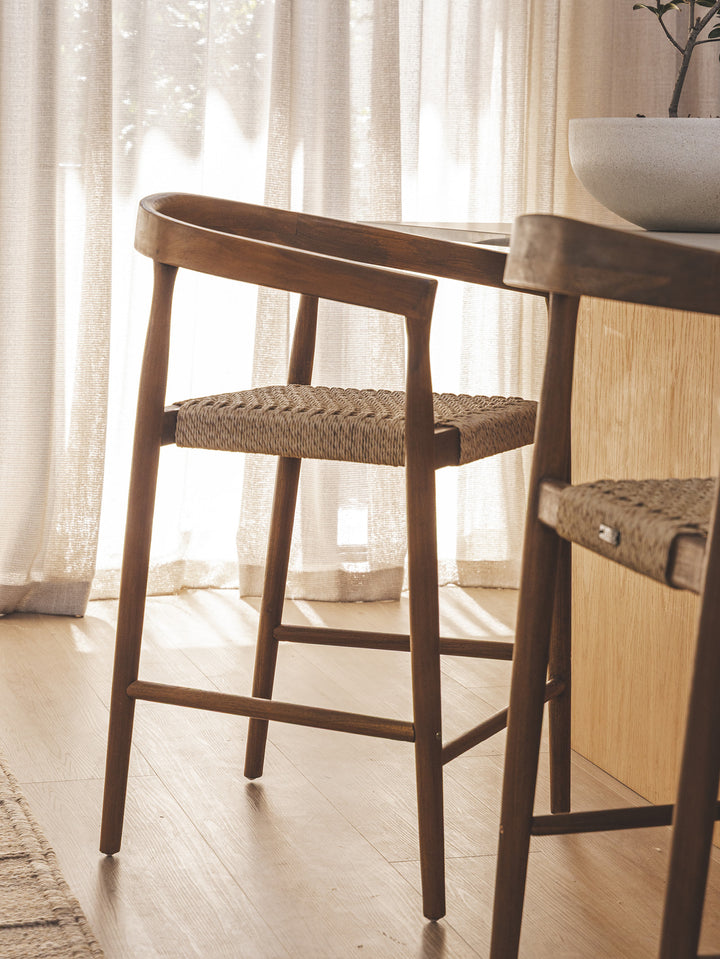 Kashmir Teak Counter Chair