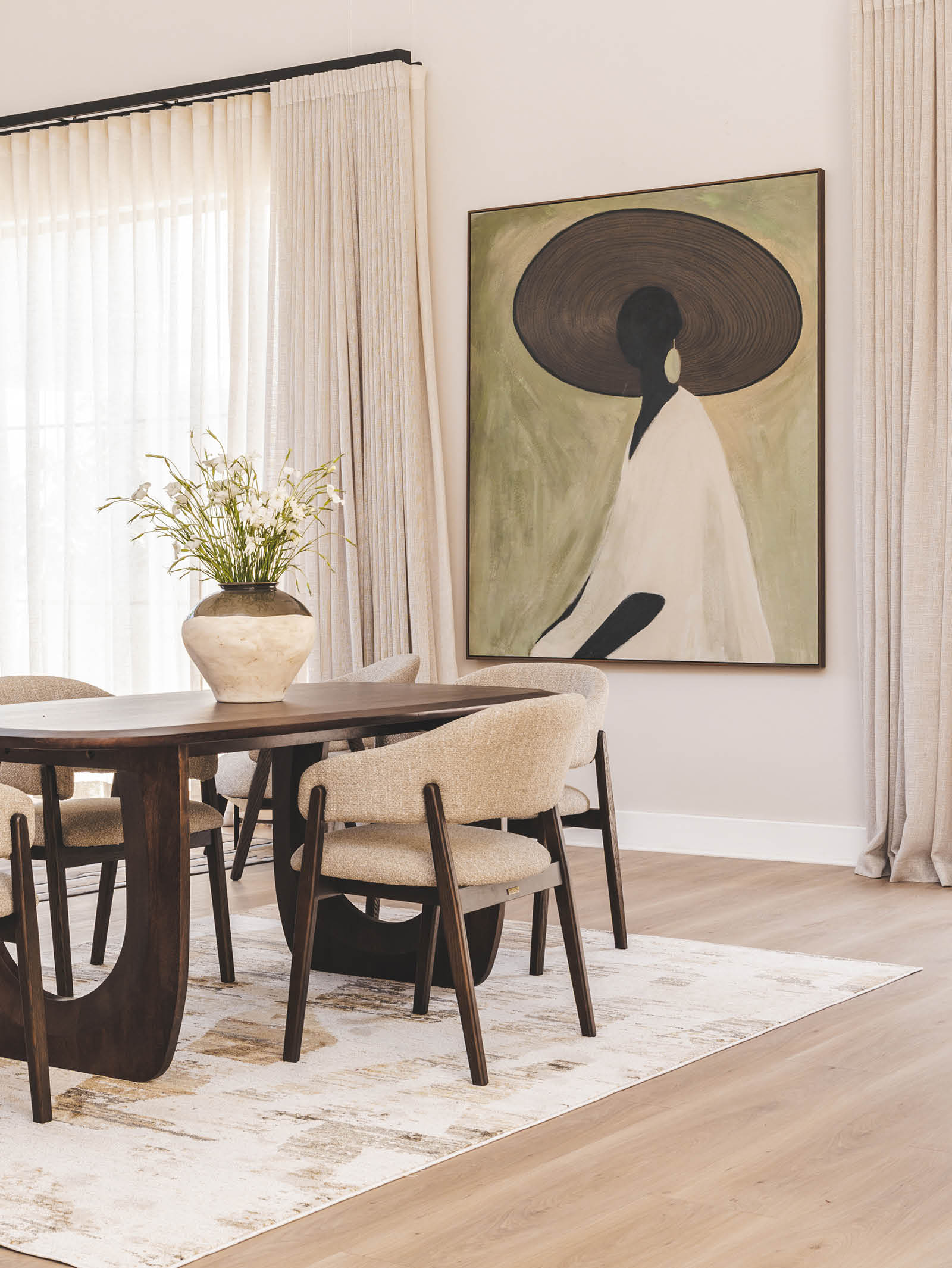 Lady of Leisure Wall Art in Minty Breeze - Hertex Haus - Hertex Haus