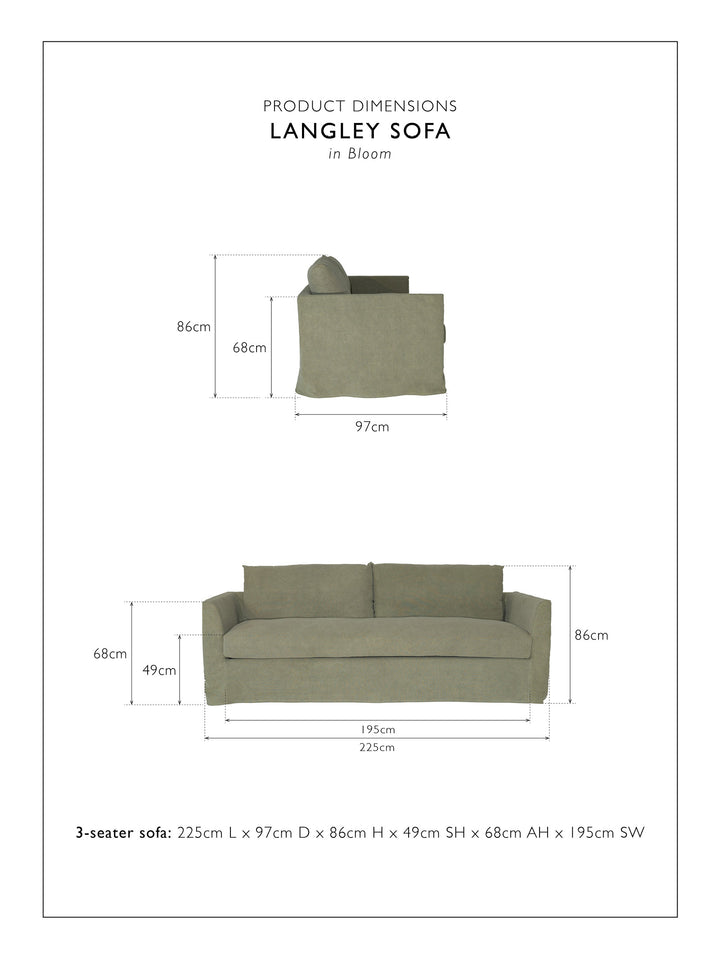 Langley Sofa 3-Seater