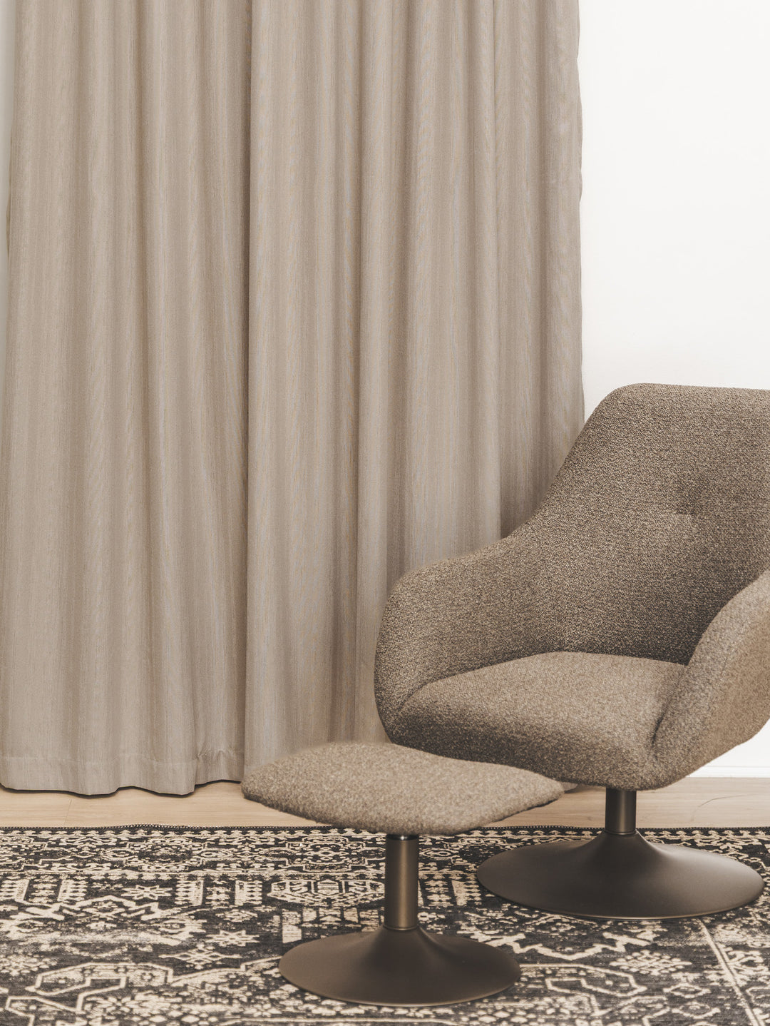 Lario Ready-Made Lined Extra Length Curtain