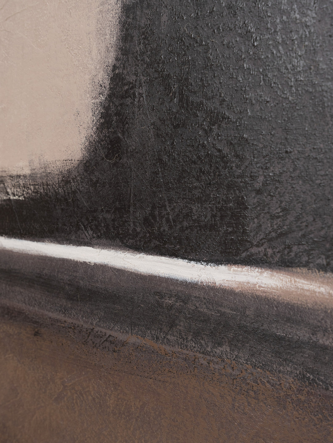 Linear Curves Wall Art in Hazel Cream