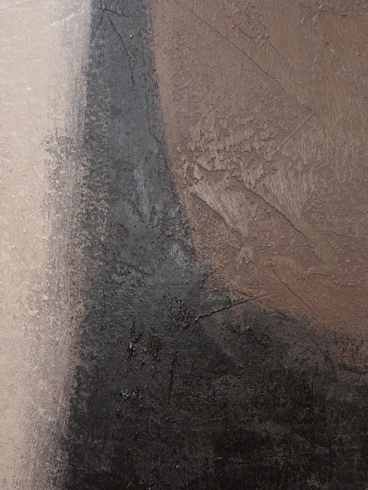 Linear Curves Wall Art in Hazel Cream
