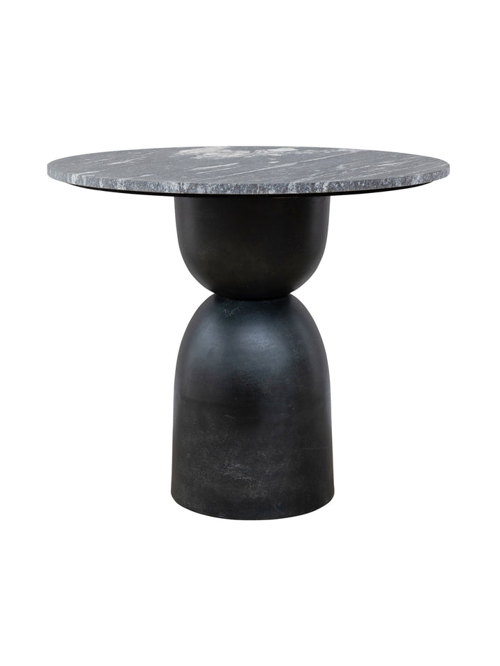 Lisbon Marble Bistro Table in Carbon