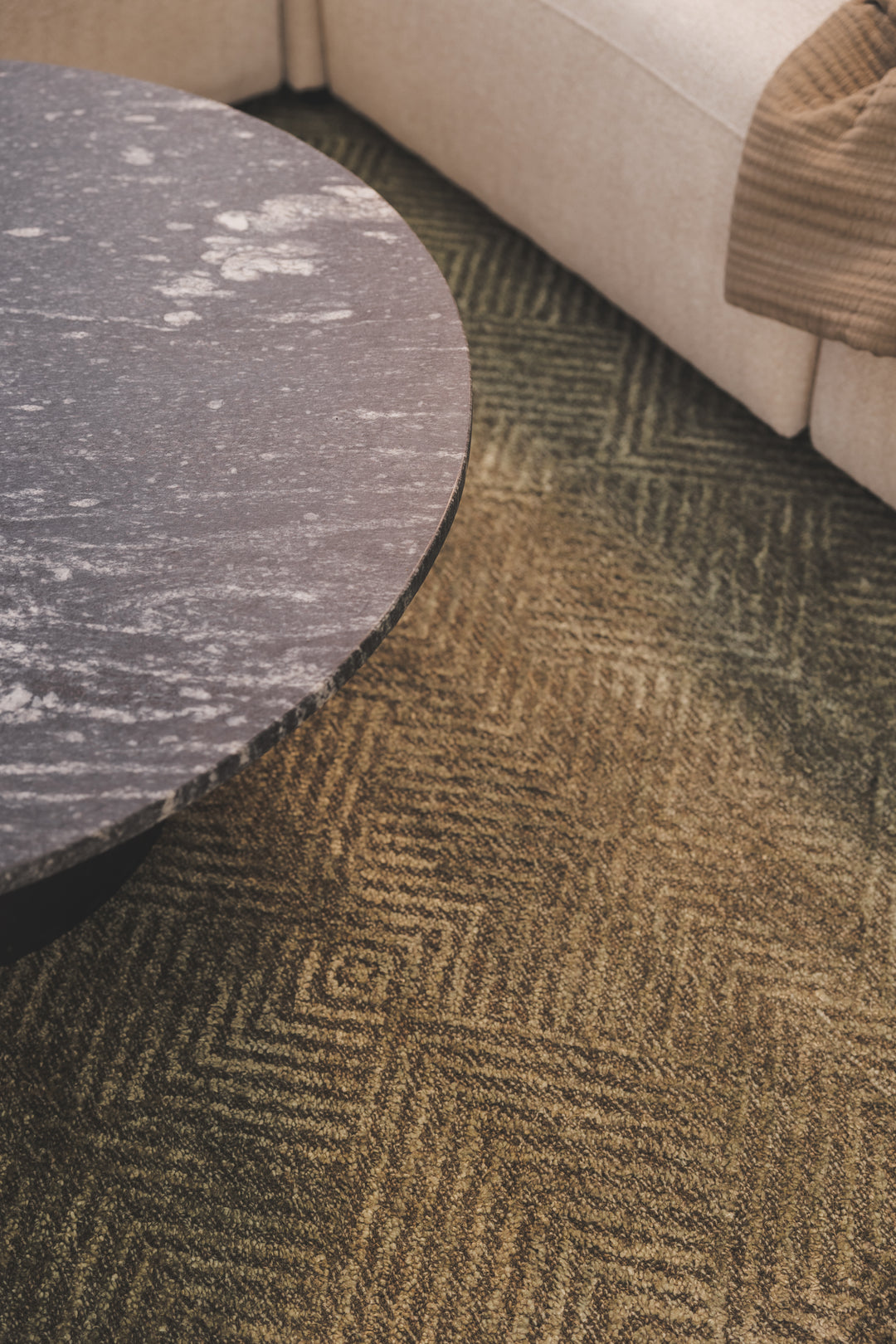 Lisbon Marble Coffee Table in Carbon