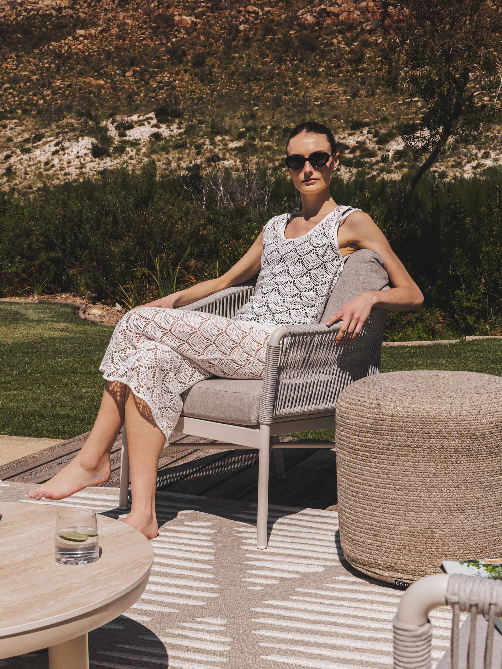Lookout Outdoor Rug in Buff - Hertex Haus - Hertex HAUS
