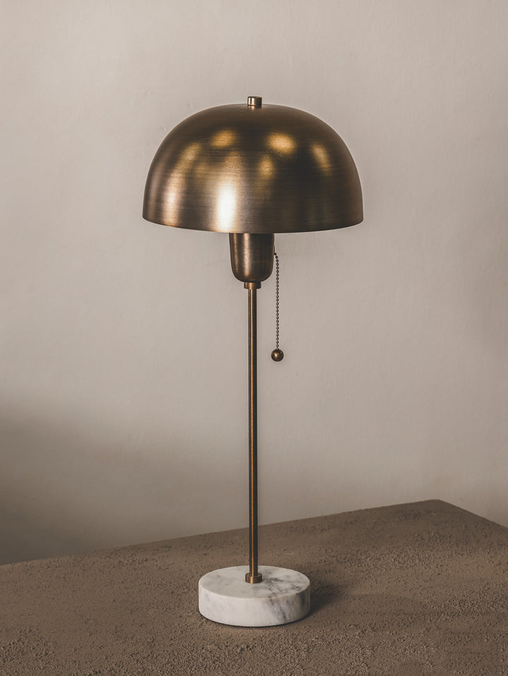Lyric Bedside Lamp in Gilded