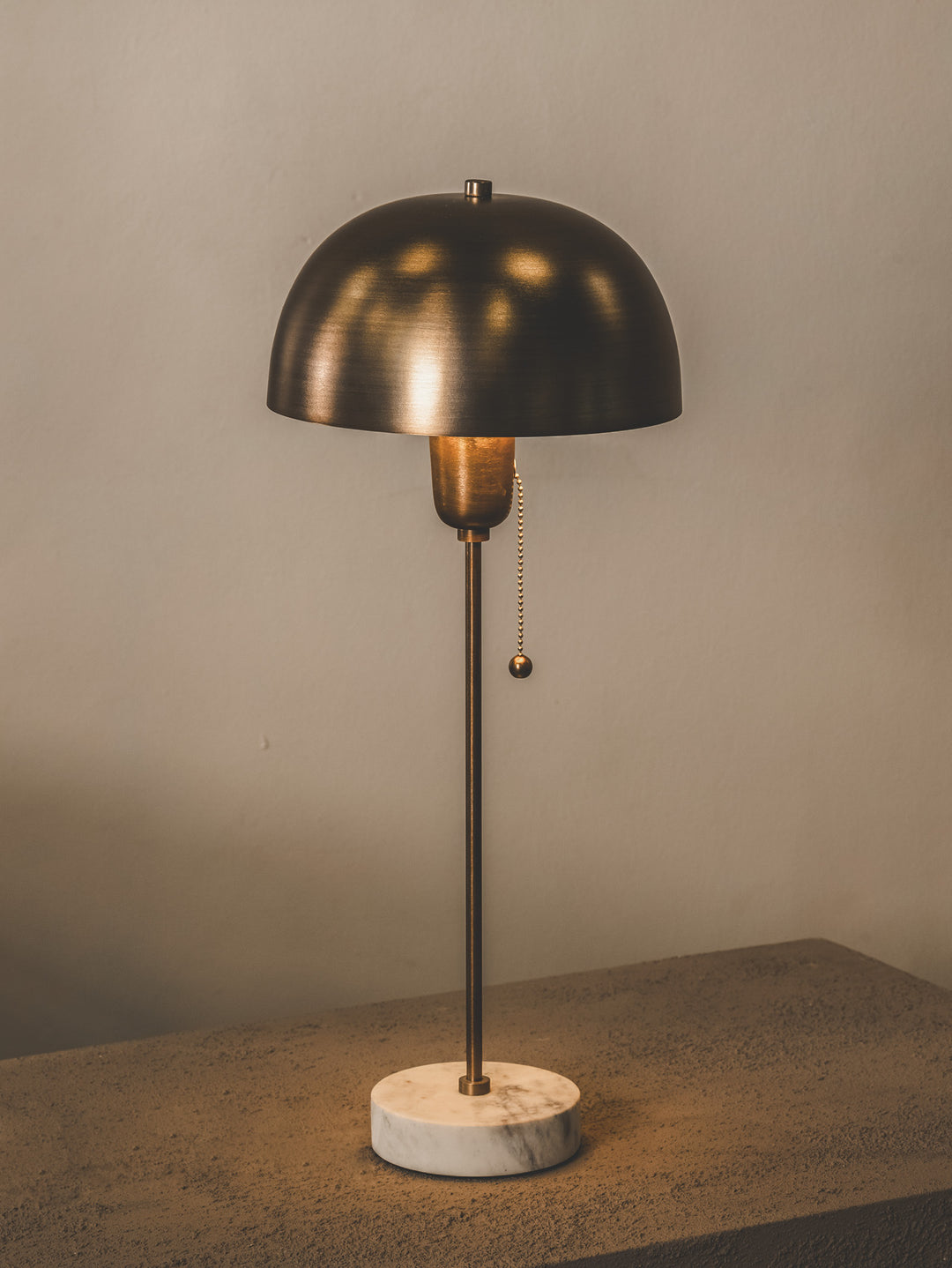 Lyric Bedside Lamp in Gilded