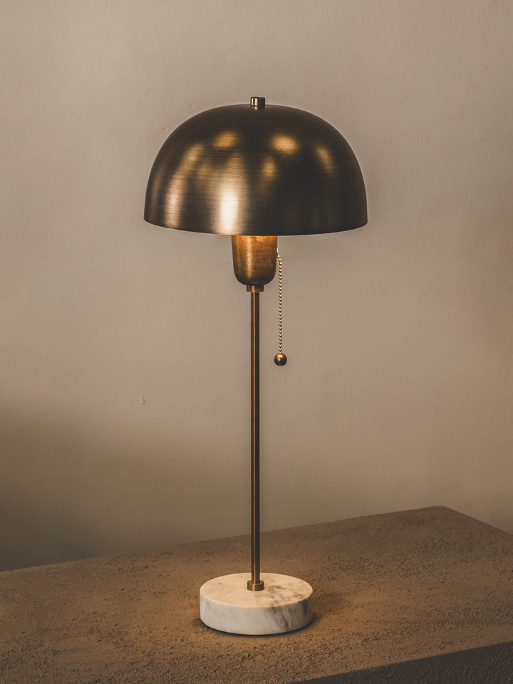 Lyric Bedside Lamp in Gilded