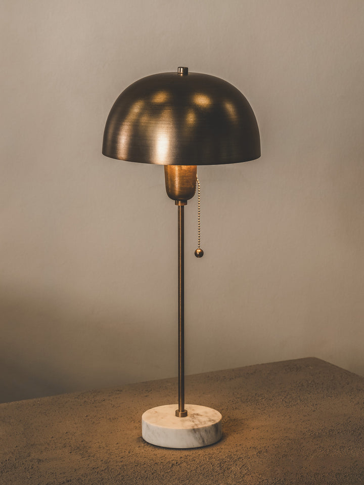 Lyric Bedside Lamp in Gilded